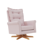 Poltrona Nana Plus – Sarja Rose – pés giro e balanço